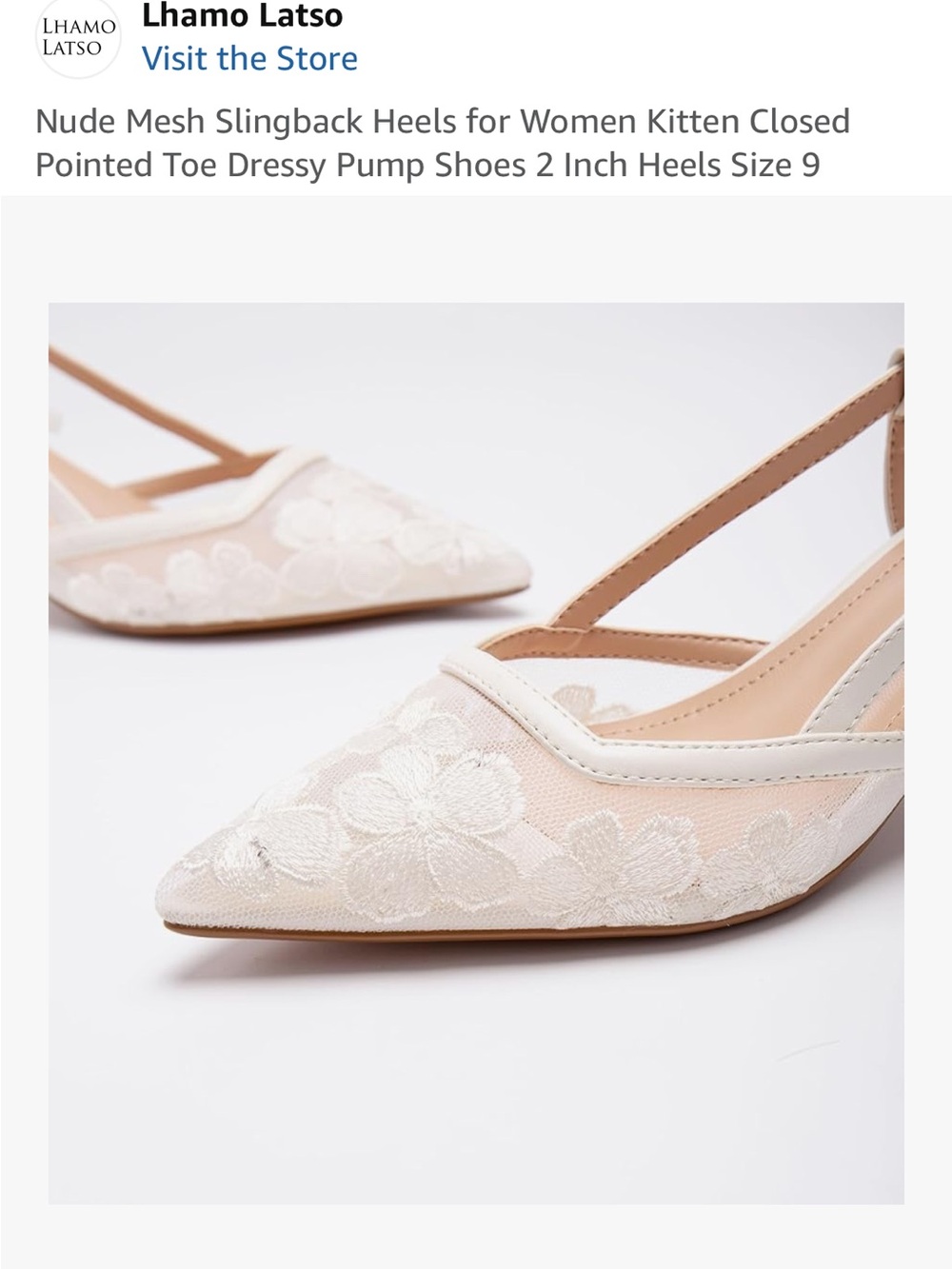 White Mesh Slingback Heels bridal wedding